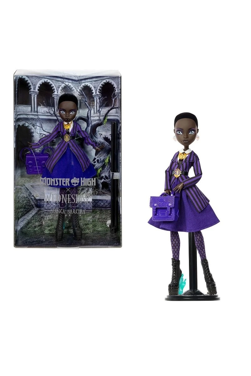 Monster High x Wednesday Collectible Doll, Bianca Barclay in Nevermore Akademi Üniformalı Figür