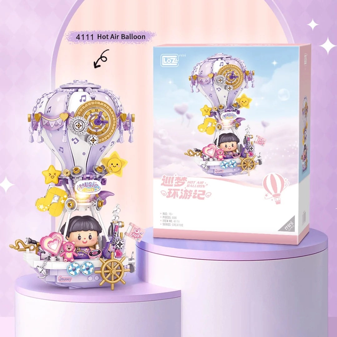LOZ Creative Hava Balonu LZ4111 666 Parça Blok
