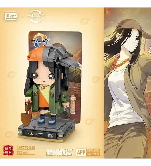 LOZ Micro Anime Serisi 1342 Modeli 330 Parça Dekoratif Oyuncak Yapım Seti Yapı Blok FFLZ-1342