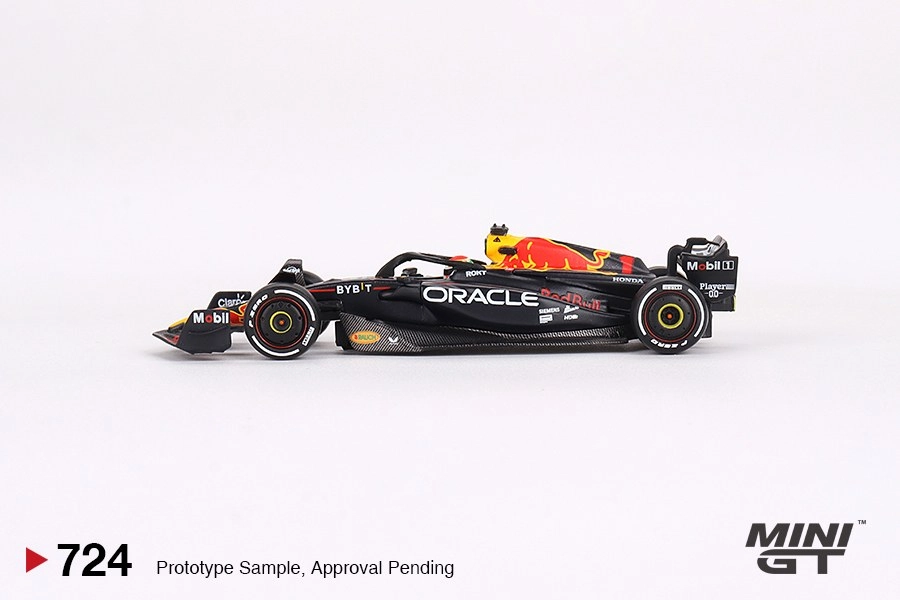 Mini GT Oracle Red Bull Racing RB19 #1  Max Verstappen  2023 F1  2023 Bahrain GP Winner MGT00724