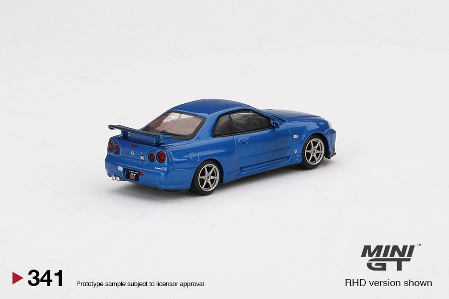 Mini GT Nissan Skyline GT-R (R34) V-Spec Bayside Blue