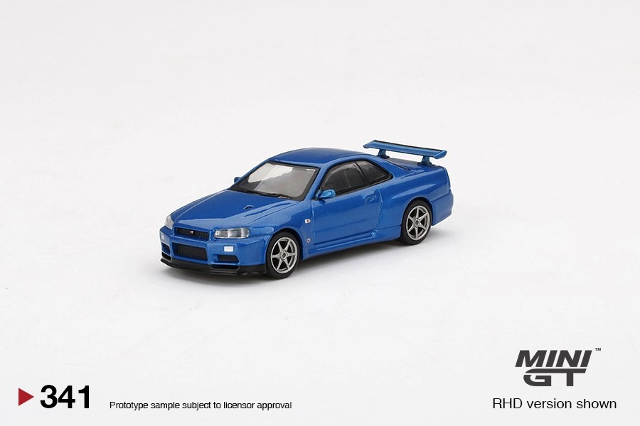 Mini GT Nissan Skyline GT-R (R34) V-Spec Bayside Blue