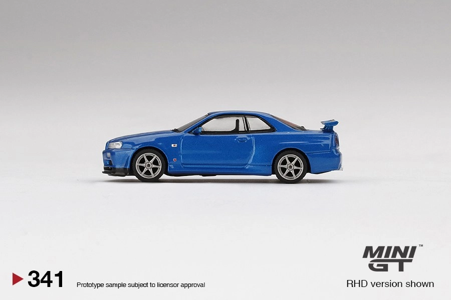 Mini GT Nissan Skyline GT-R (R34) V-Spec Bayside Blue
