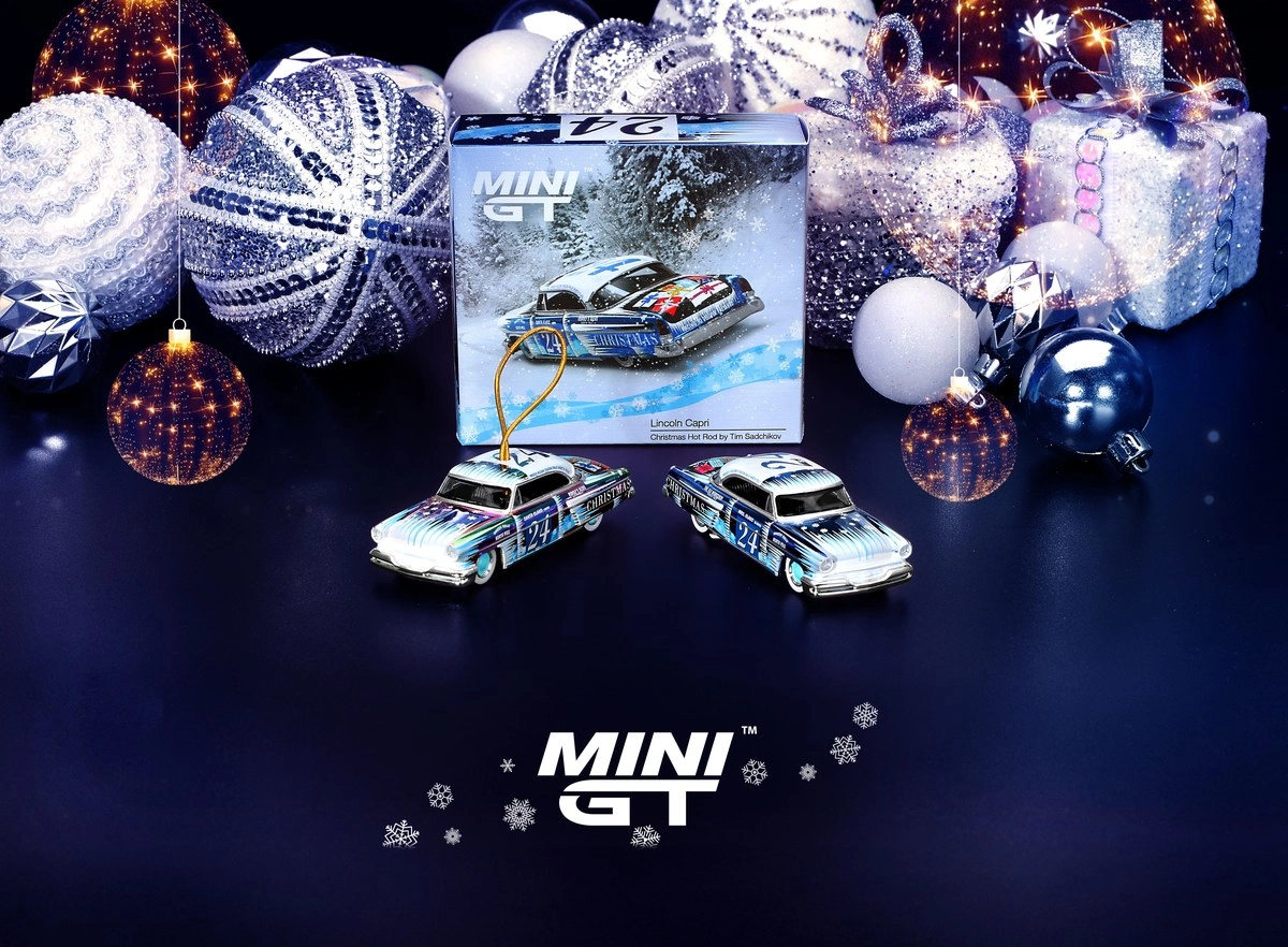Mini GT Lincoln Capri Christmas Hot Rod by Tim Sadchikov 2024 Christmas Edition