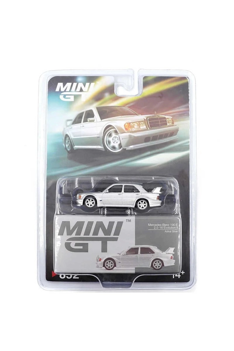 Mini GT Mercedes-Benz 190E 2.5-16 Evolution II Astral Silver Blister MGT00852