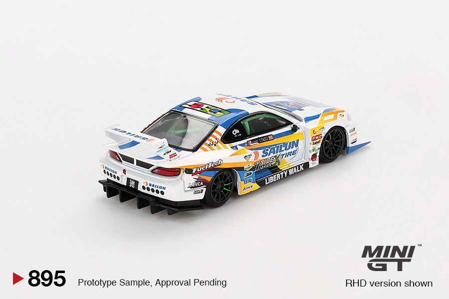 Mini GT Nissan LB-Super Silhouette S15 SILVIA #555 2023 Formula Drift Japan MGT00895
