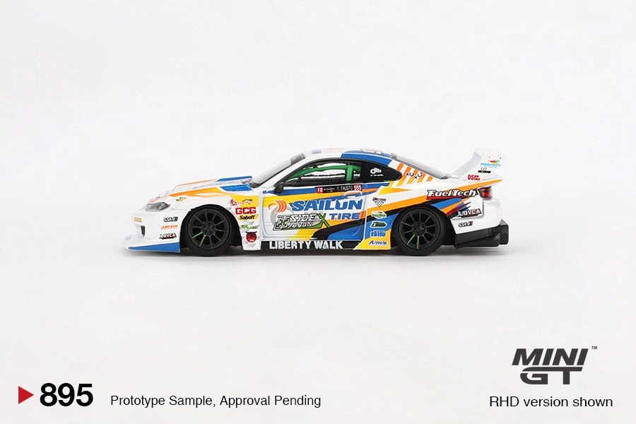 Mini GT Nissan LB-Super Silhouette S15 SILVIA #555 2023 Formula Drift Japan MGT00895