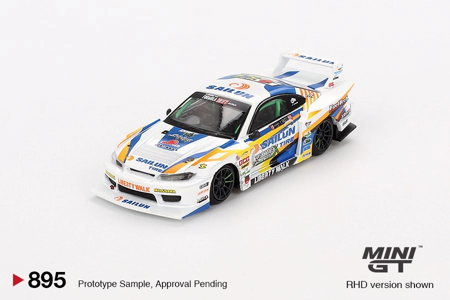 Mini GT Nissan LB-Super Silhouette S15 SILVIA #555 2023 Formula Drift Japan MGT00895