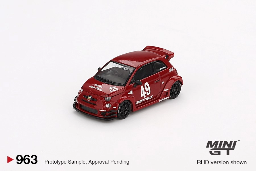 Mini GT LB-WORKS x Abas Works ABARTH 595 Red Blister