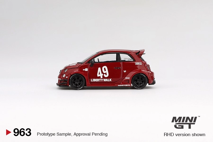 Mini GT LB-WORKS x Abas Works ABARTH 595 Red Blister