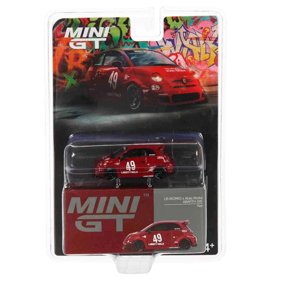 Mini GT LB-WORKS x Abas Works ABARTH 595 Red Blister