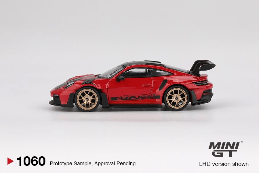 Mini GT Porsche 911 (992) GT3 RS Weissach Package Guards Red