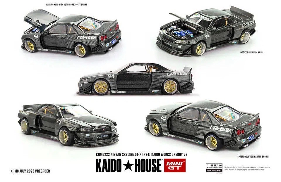 Kaido House Nissan Skyline GT-R (R34) Kaido Works GReddy V2 KHMG222