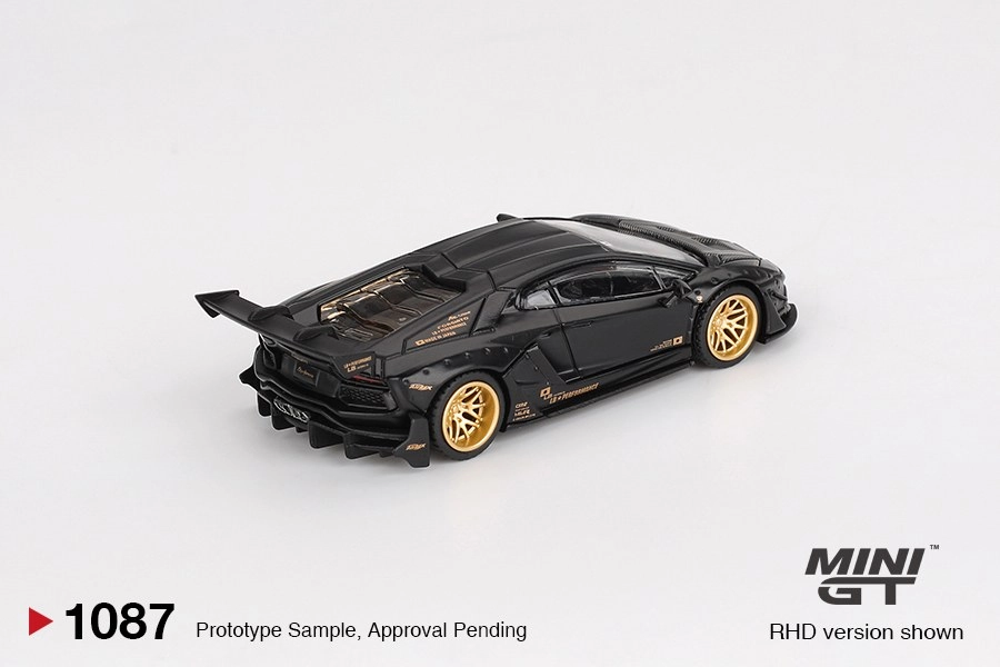 Mini GT LB★WORKS Lamborghini Aventador Limited Edition Matte Black