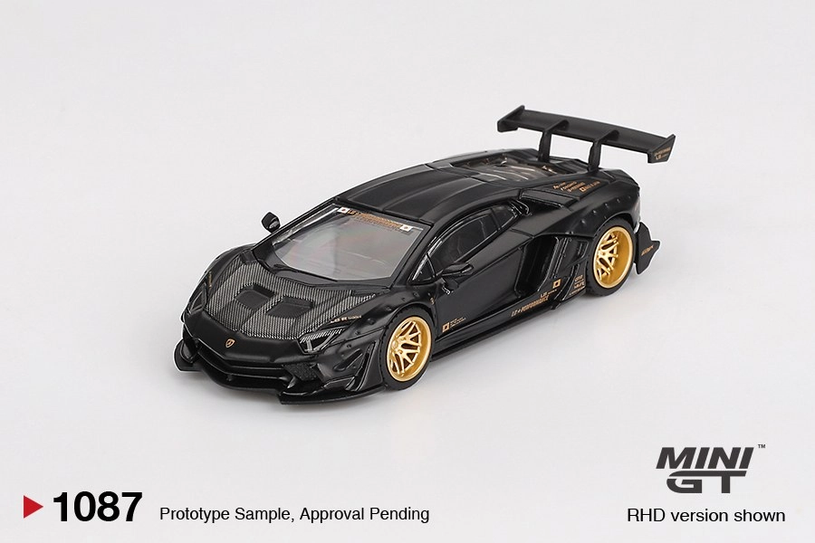 Mini GT LB★WORKS Lamborghini Aventador Limited Edition Matte Black