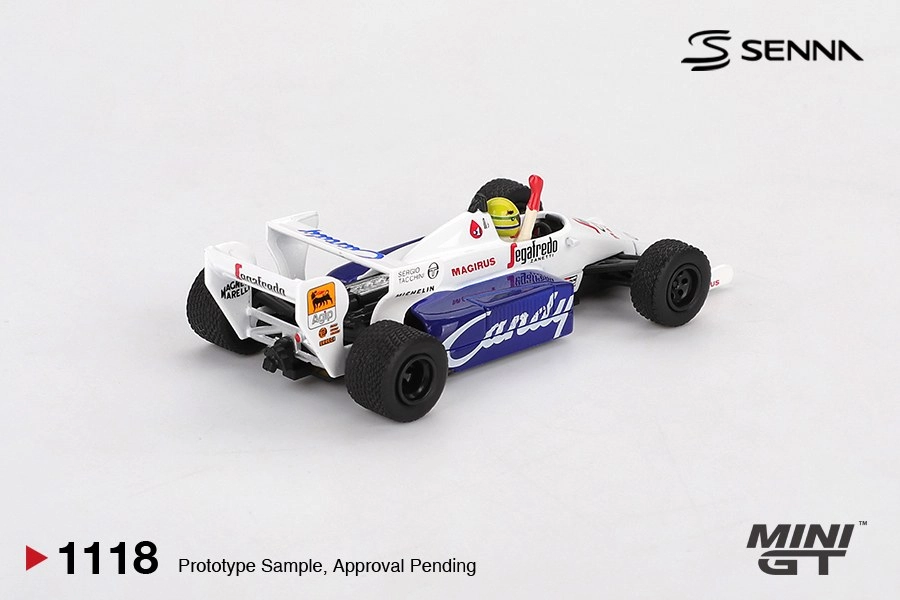 Mini GT Toleman TG184 #19 Ayrton Senna 1984 Monaco Grand Prix 2nd Place