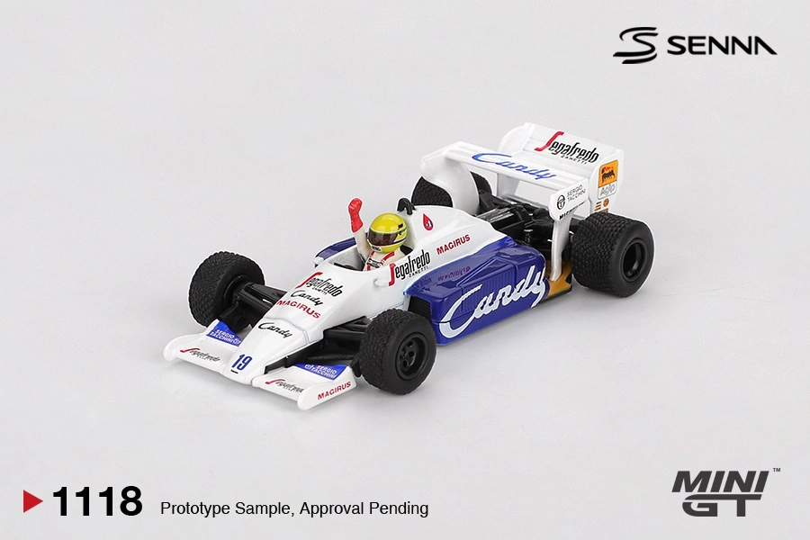 Mini GT Toleman TG184 #19 Ayrton Senna 1984 Monaco Grand Prix 2nd Place