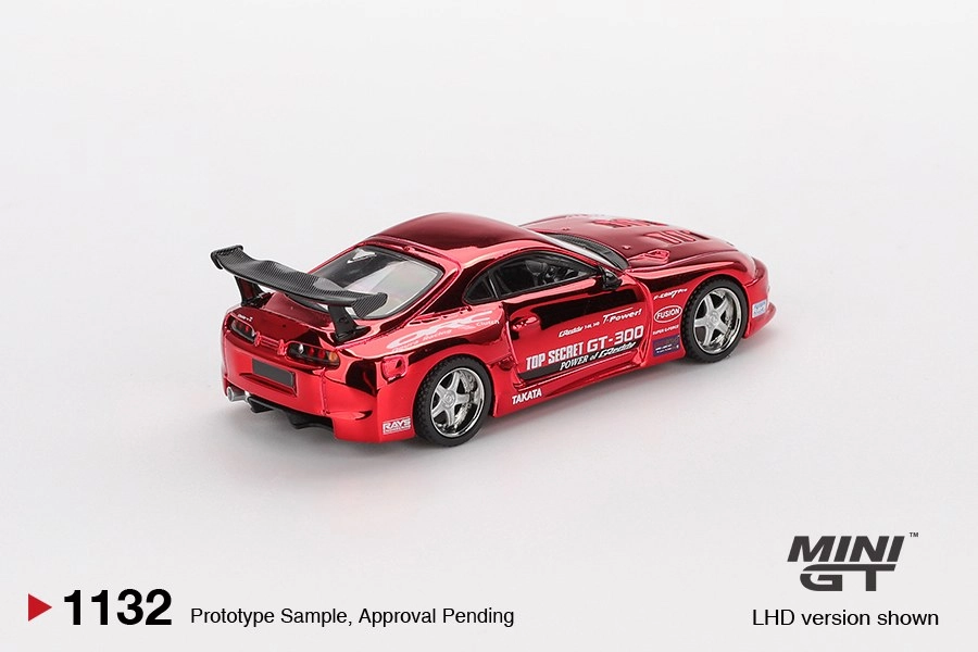 Mini GT Toyota Supra (A80) Top Secret GT-300 Top Secret Red Chrome