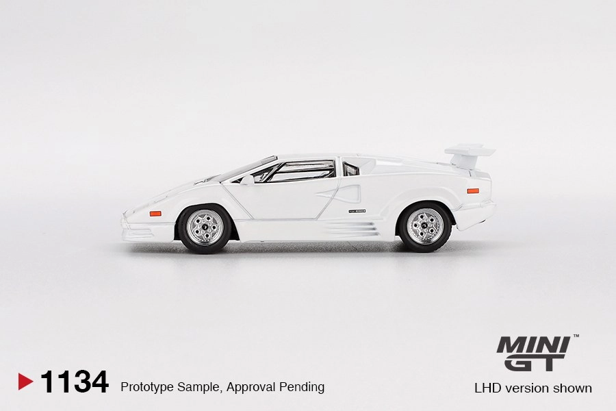 Mini GT Lamborghini Countach 25th Anniversary White