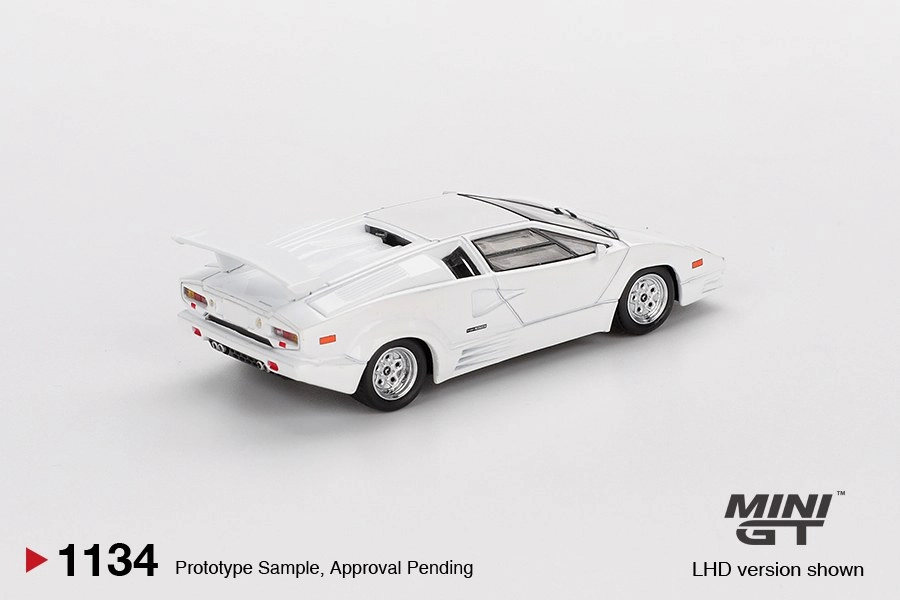 Mini GT Lamborghini Countach 25th Anniversary White