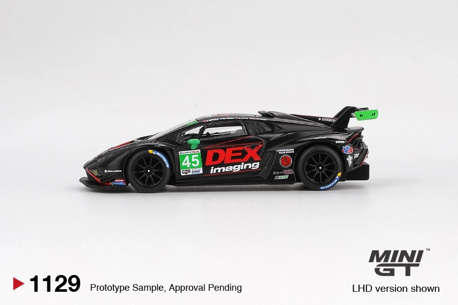 Mini GT Lamborghini Huracán GT3 EVO2 #45 No. 45 DEX Imaging  2024 IMSA Daytona 24 Hrs
