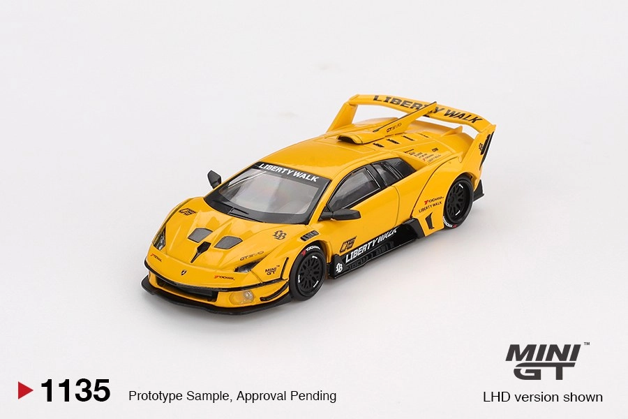 Mini GT Lamborghini LB-Silhouette WORKS MURCIELAGO GT Evo Yellow