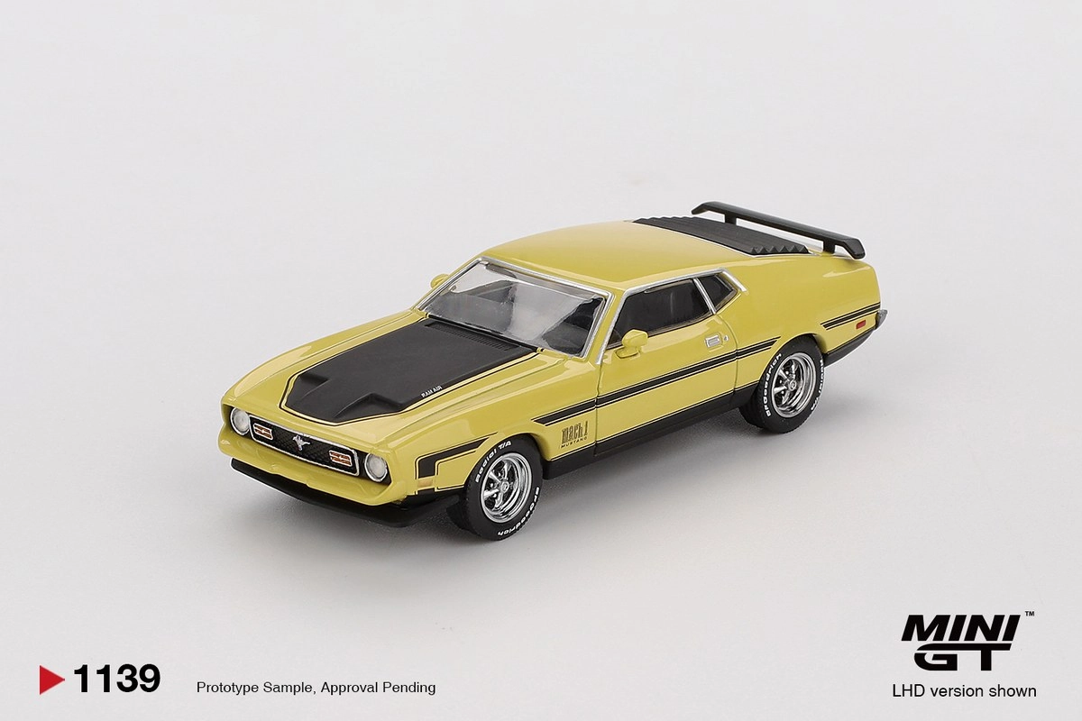 Mini GT Ford Mustang Mach1 Grabber Yellow