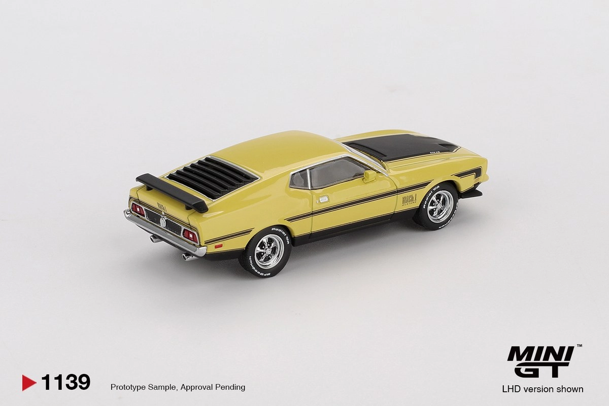Mini GT Ford Mustang Mach1 Grabber Yellow Blister