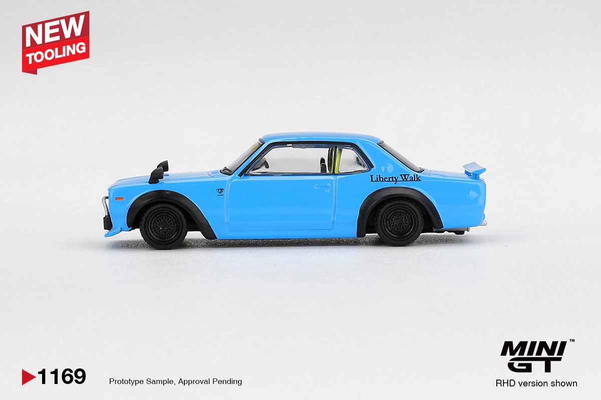 Mini GT Nissan LB★Works HAKOSUKA Baby Blue
