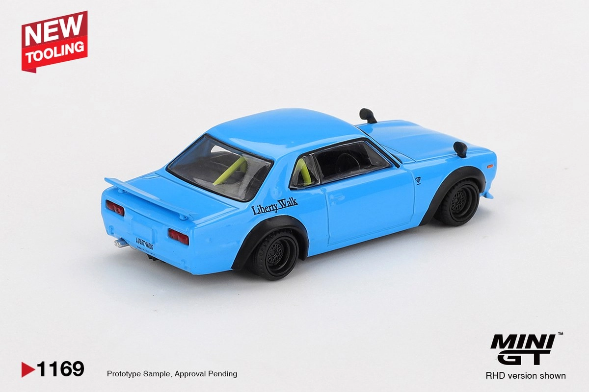 Mini GT Nissan LB★Works HAKOSUKA Baby Blue Blister MGT01169