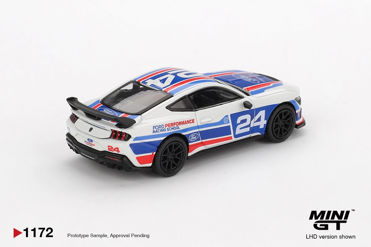 Mini GT Ford Mustang Dark Horse #24 Ford Performance Racing School MGT01172
