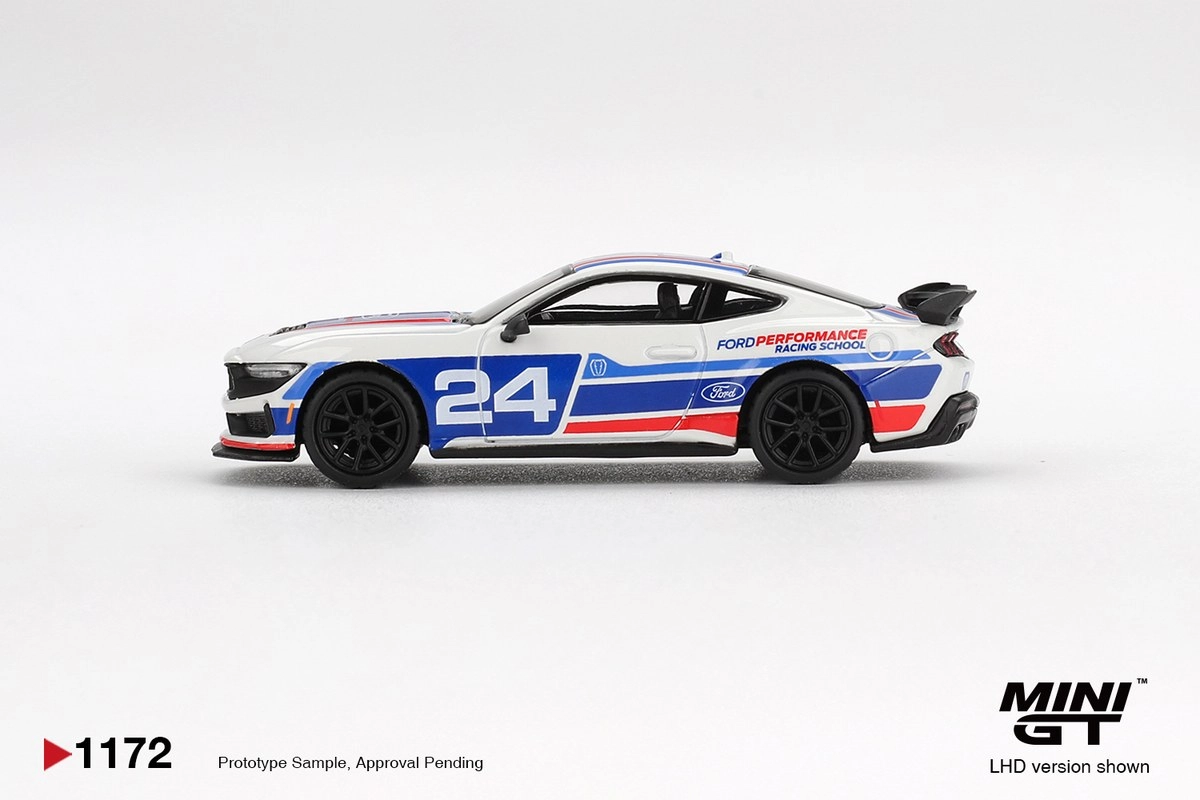 Mini GT Ford Mustang Dark Horse #24 Ford Performance Racing School MGT01172