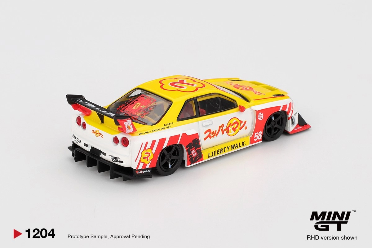 Mini GT Nissan LB-ER34 Super Silhouette SKYLINE Suppaiman Okinawa