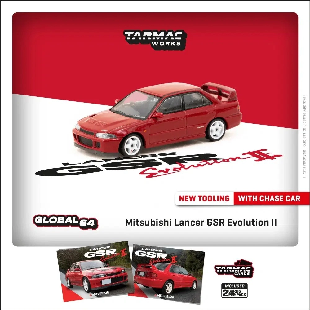 Tarmac Works Mitsubishi Lancer Gsr Evolution 2 Red