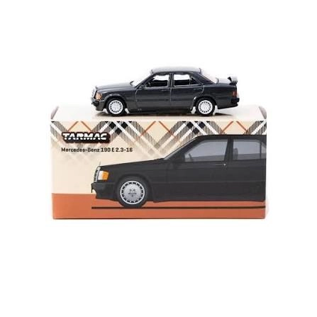 Tarmac Works 1/64 Mercedes-Benz 190 E 2.3-16 Blue-Black Metallic - GLOBAL64 T64G-047-BK