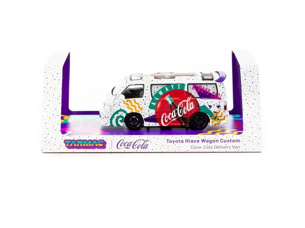 Tarmac Works HOBBY64 Toyota Hiace Wagon Custom Coca-Cola Delivery Van