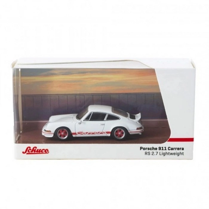 Tarmac Works 1/64 Porsche 911 Carrera RS 2.7 Lightweight White/Red - Schuco X