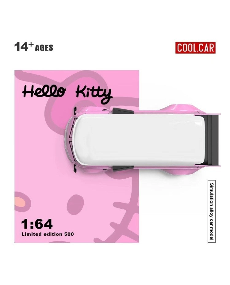 Cool Car Volkswagen T1 Pickup Light Pink Hello Kitty