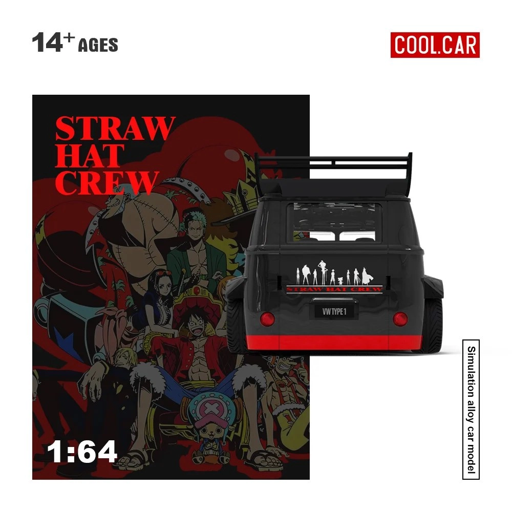 Cool Car Volkswagen T1 Pickup One Piece Black