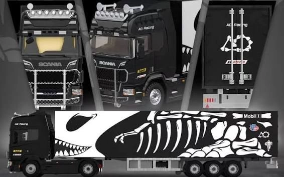 Cool Car Scania Cargo Van Bone Dragon Tranformation