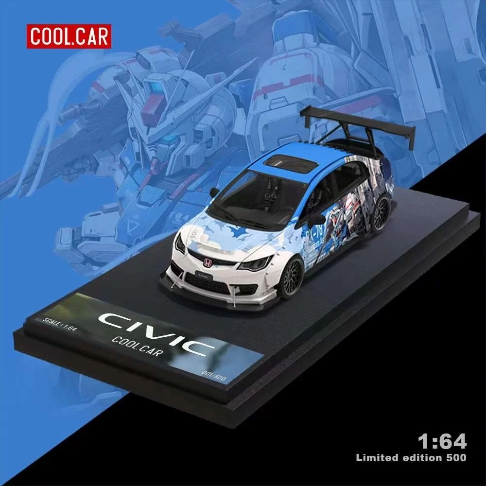 Cool Car Honda Civic Gundam Series Blue