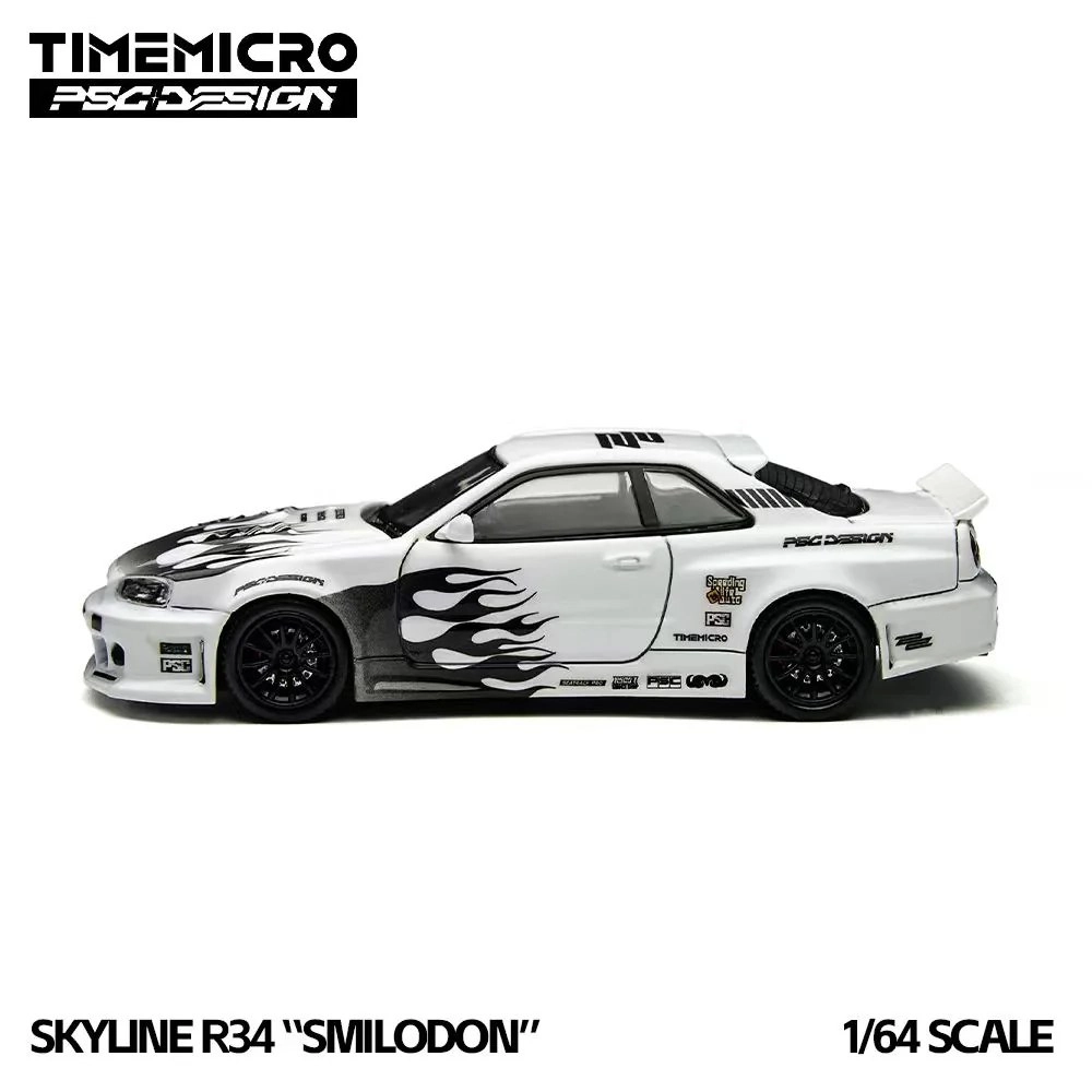 TimeMicro × PSC Design Nissan R34 ’’Smilodon’’ Black & White TR Özel