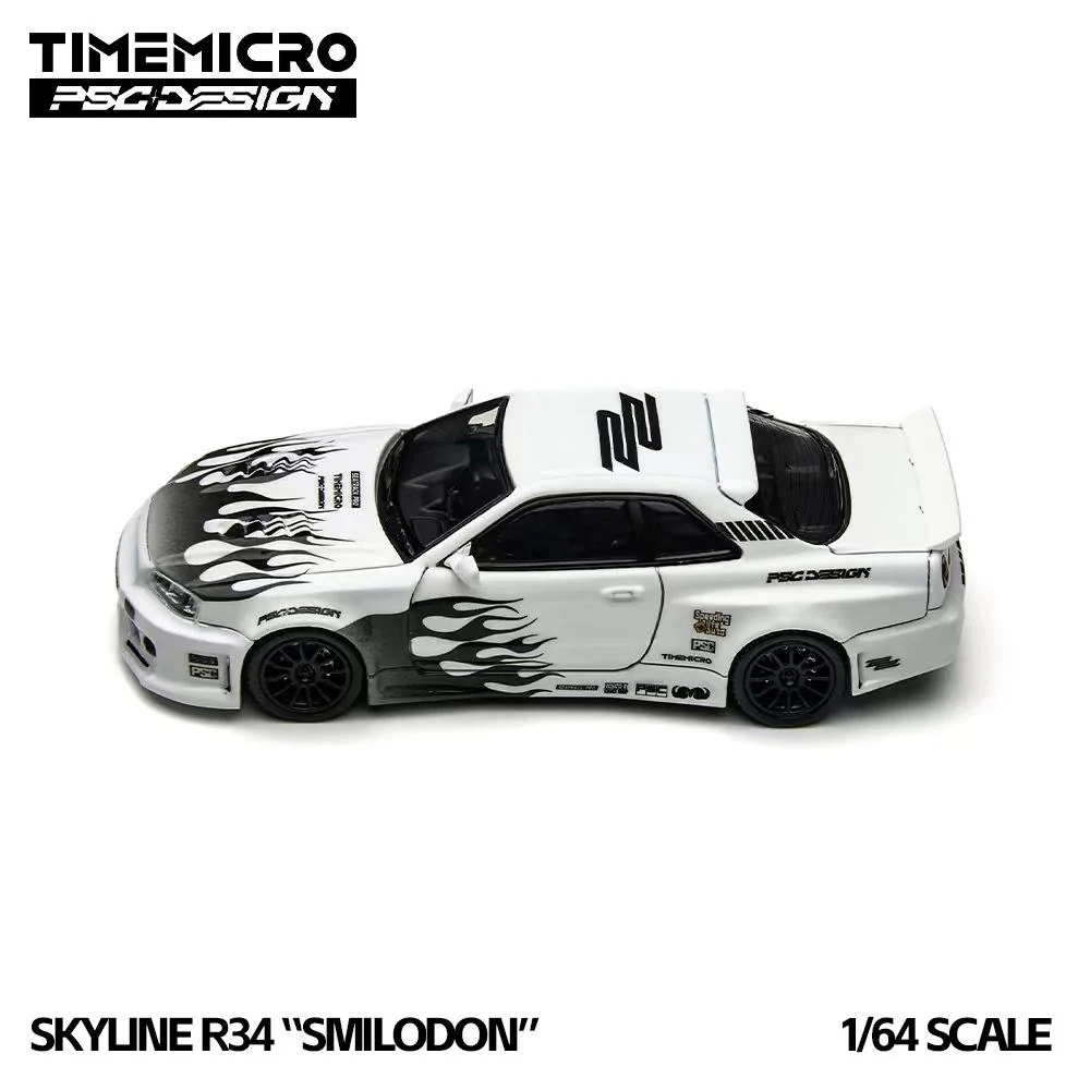 TimeMicro × PSC Design Nissan R34 ’’Smilodon’’ Black & White TR Özel