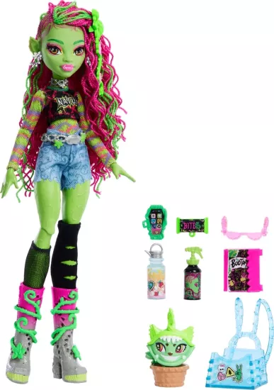 Monster High Venus Mcflytrap ve Evcil Hayvanı Chewlian