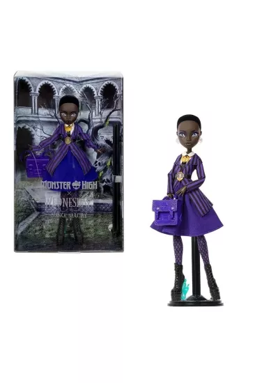 Monster High x Wednesday Collectible Doll, Bianca Barclay in Nevermore Akademi Üniformalı Figür