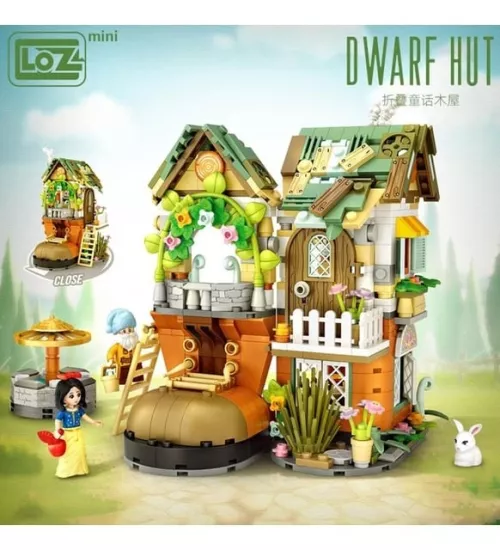 LOZ Street Mini Serisi Masal Evi Modeli Prenses Figürü 709 Parça Oyuncak Yapım Seti FFLZ-1226