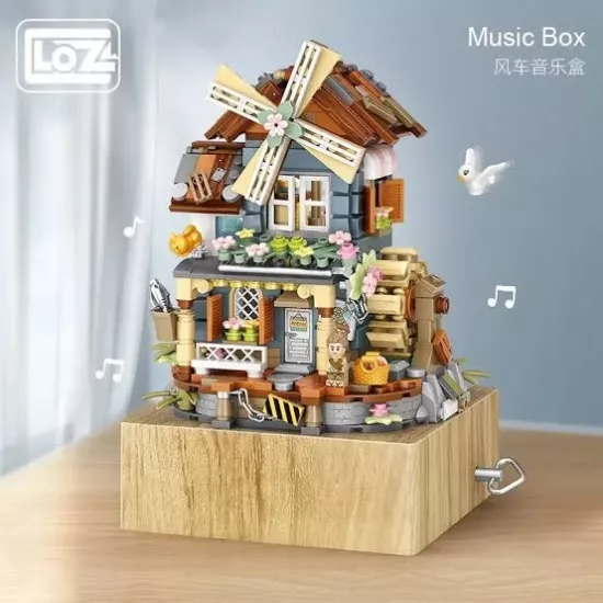 LOZ Yel Değirmeni Evi Müzik Kutusu LZ1239 799 Parça Blok