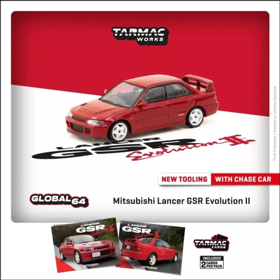 Tarmac Works Mitsubishi Lancer Gsr Evolution 2 Red