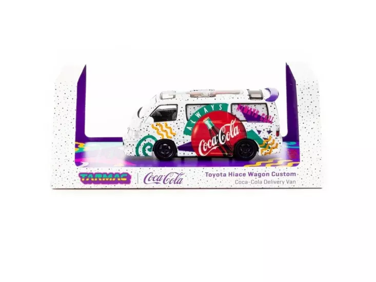 Tarmac Works HOBBY64 Toyota Hiace Wagon Custom Coca-Cola Delivery Van