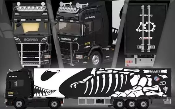 Cool Car Scania Cargo Van Bone Dragon Tranformation